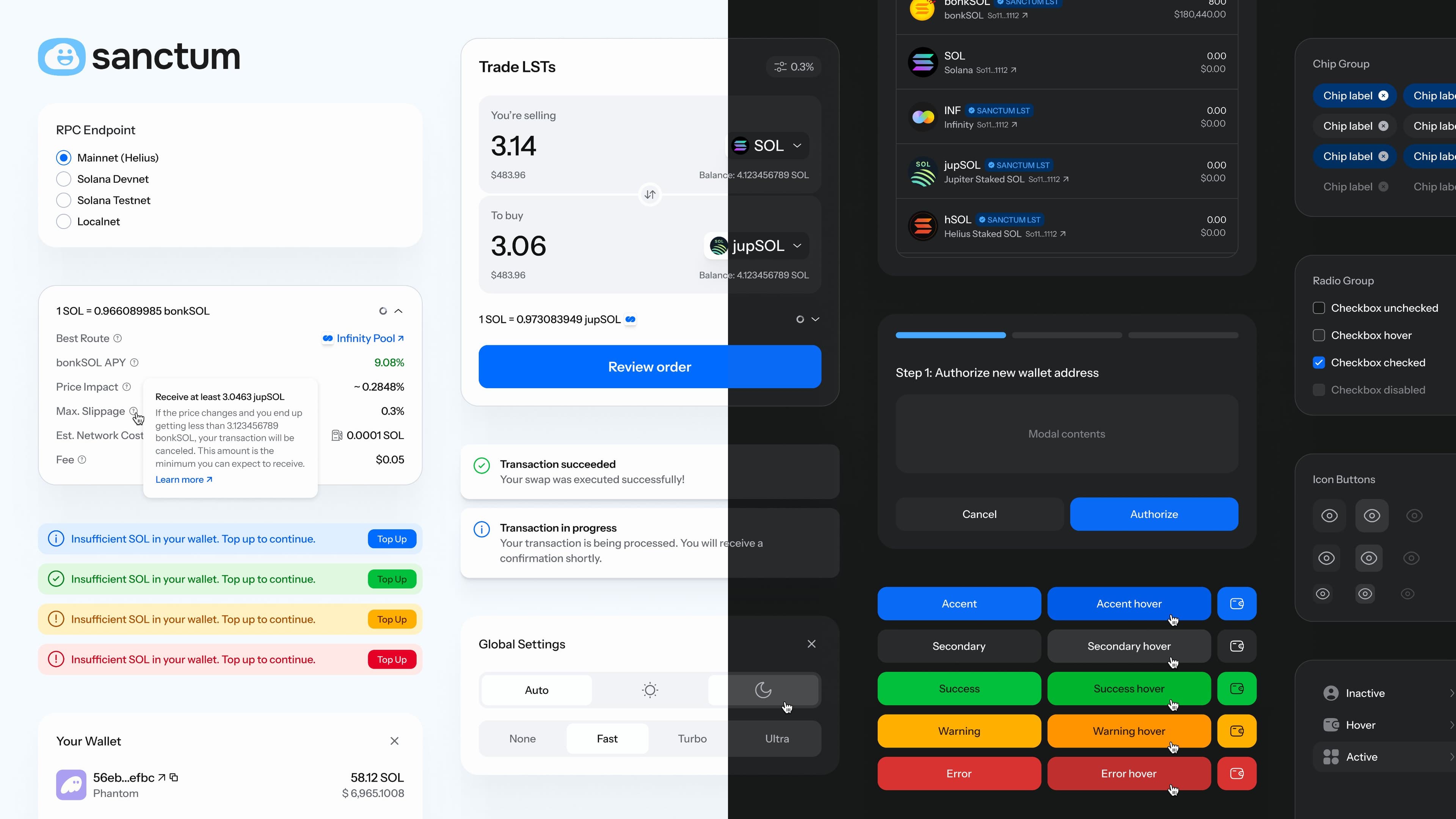 Preview of Sanctum product and design