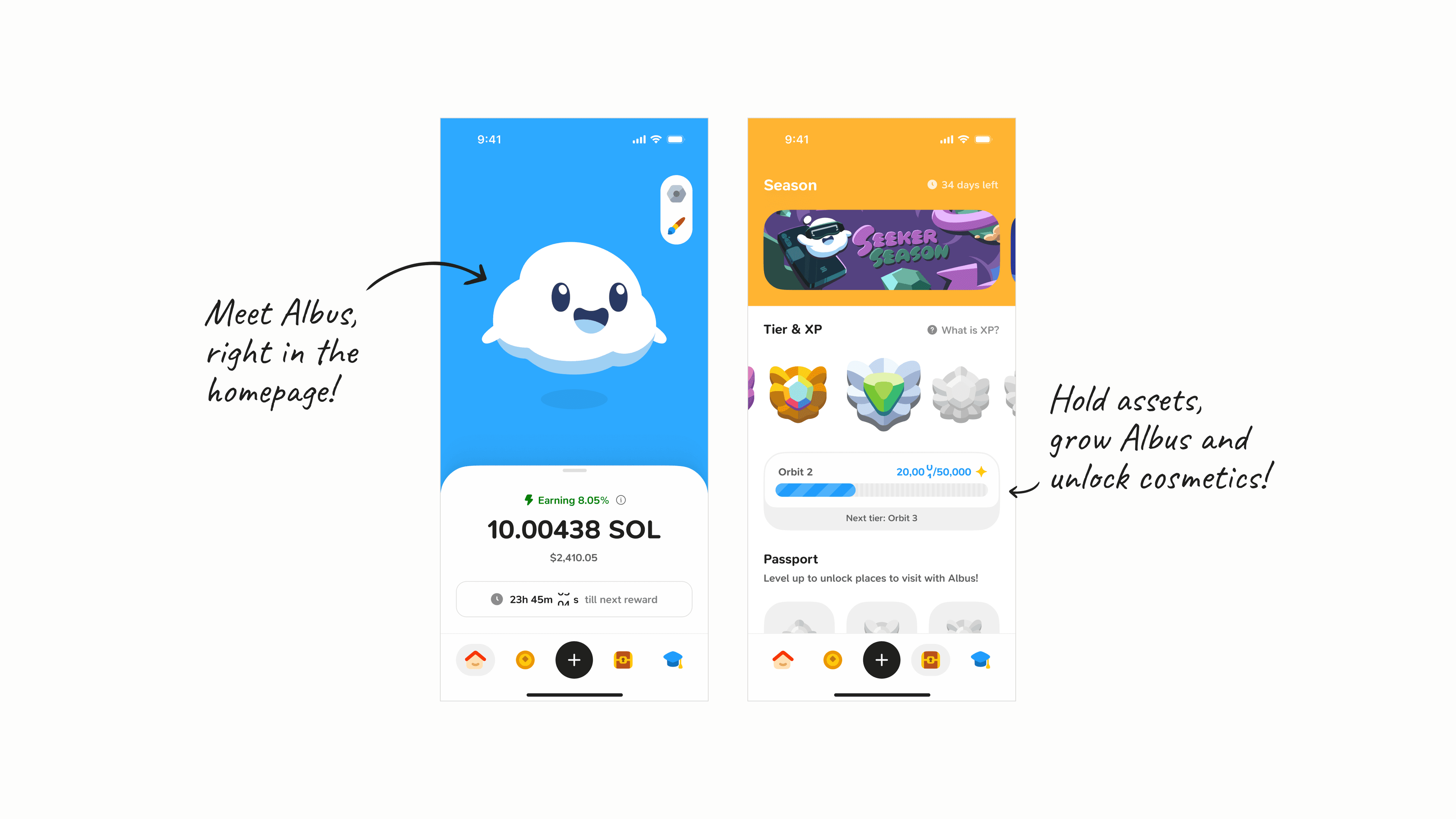 Meet Albus, the cute mascot of the Sanctum app